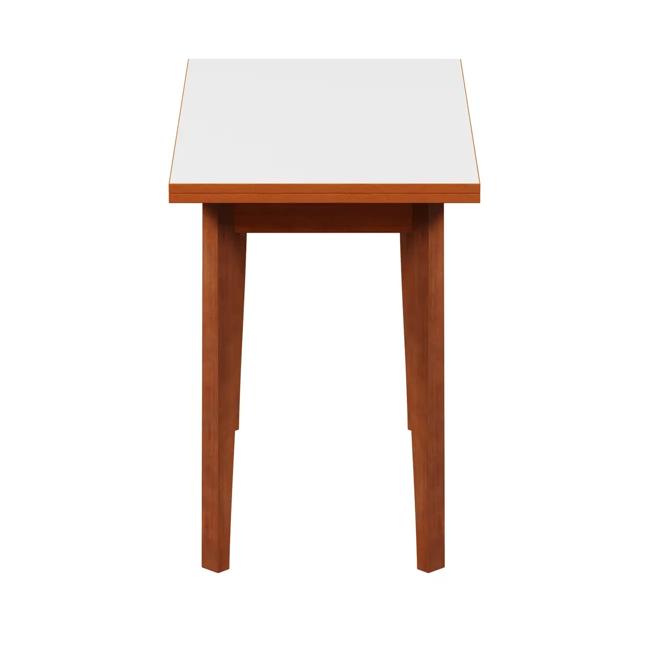MESA DE COZINHA ELÁSTICA 1,08 M/54 CM X 85 CM PETI - NOZES/BRANCO - Foto 3
