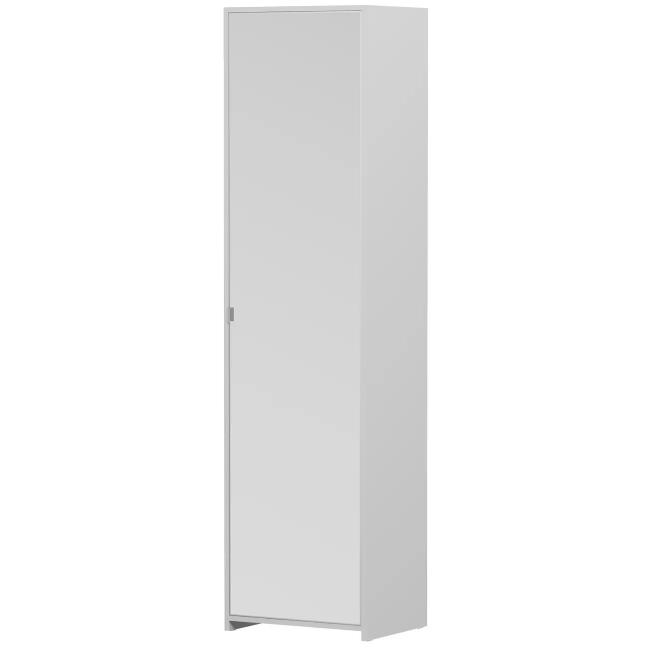 SAPATEIRA/ARMÁRIO PAREDE 1 PORTA V-ESCONDE - BRANCO/PRATA - Foto 2
