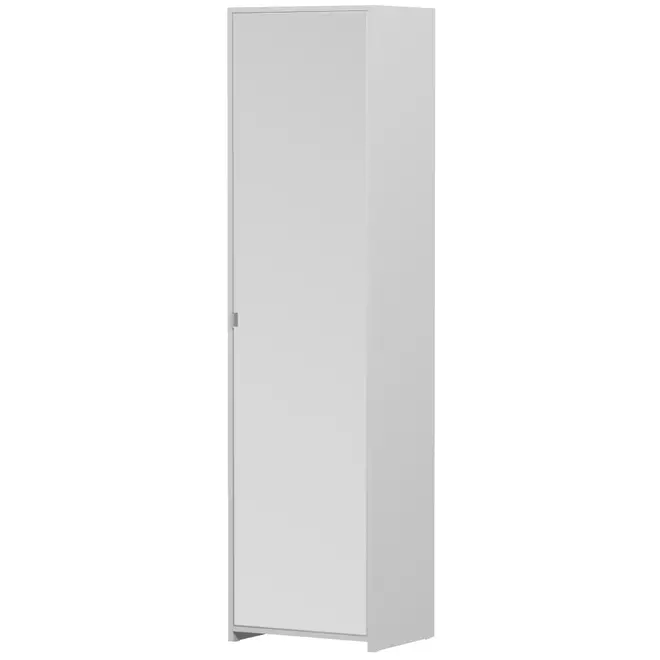 SAPATEIRA/ARMÁRIO PAREDE 1 PORTA V-ESCONDE - BRANCO/PRATA - Foto 2