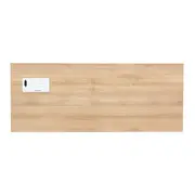 MESA DE ESCRITÓRIO 1,50 M X 60 CM COM CAIXA PARA CONECTIVIDADE ALETA - BRANCO/OAK TAMMI - Foto 7