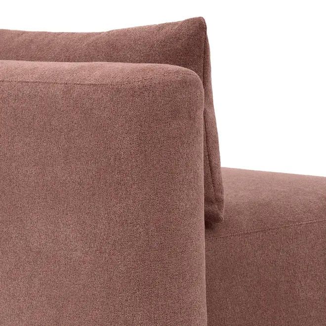 MÓDULO SOFÁ 1 LUGAR ASSENTO 75 CM SHIRO - QUARTZO ROSA - Foto 10