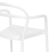 CADEIRA EMPILHÁVEL COM BRAÇOS THONIX - BRANCO - Foto 9