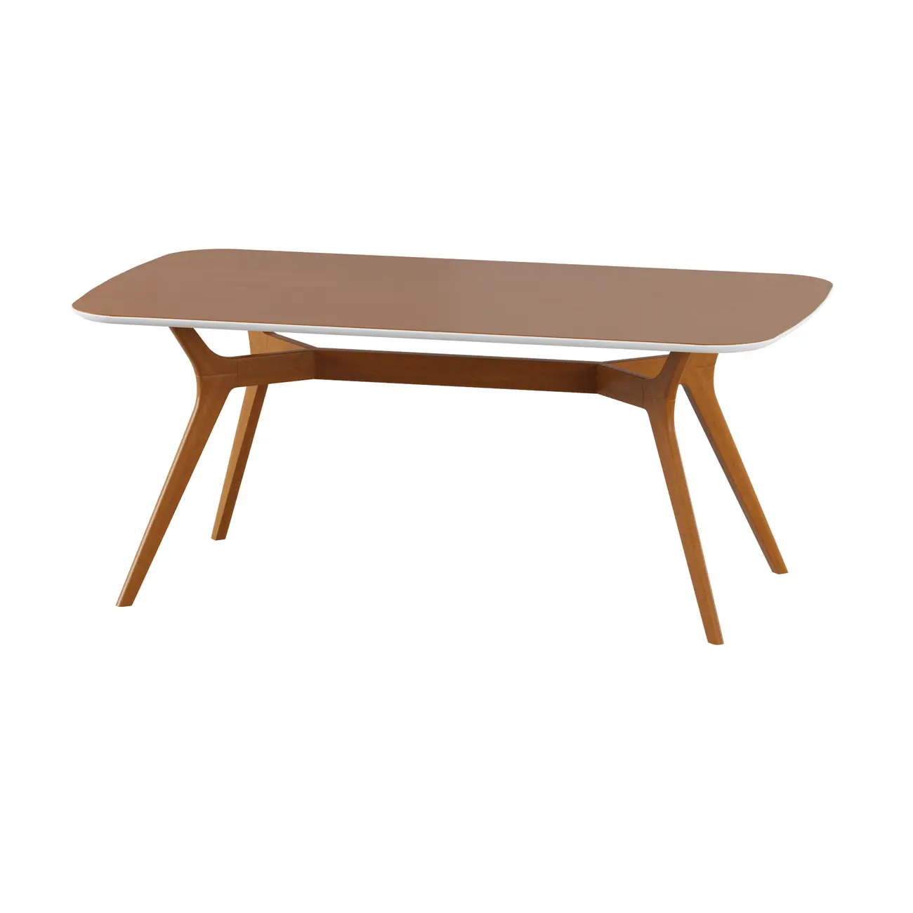 MESA DE JANTAR 1,80 M X 1 M ORGANIC - FREIJÓ/BRANCO - Foto 13