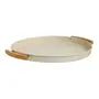 BANDEJA 36 CM MIXED BAMBOO - OFF WHITE/BAMBU - Foto 2