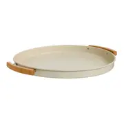 BANDEJA 36 CM MIXED BAMBOO - OFF WHITE/BAMBU - Foto 2