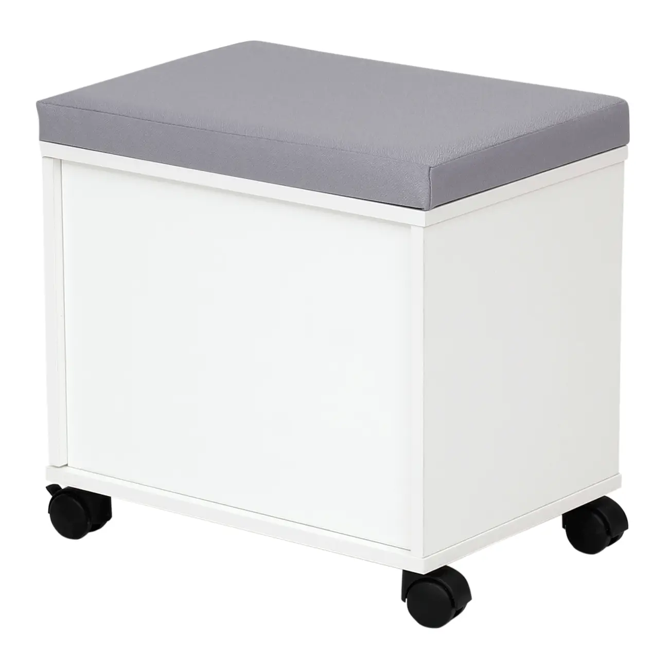 LOCKER COM RODÍZIOS E 1 PORTA BASCULANTE ALETA - BRANCO/CINZA CLARO - Foto 3