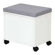 LOCKER COM RODÍZIOS E 1 PORTA BASCULANTE ALETA - BRANCO/CINZA CLARO - Foto 3