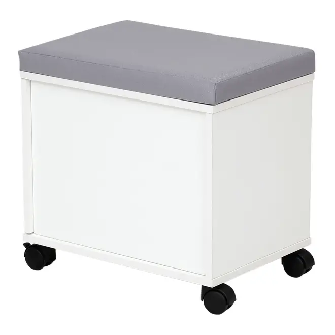 LOCKER COM RODÍZIOS E 1 PORTA BASCULANTE ALETA - BRANCO/CINZA CLARO - Foto 3