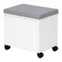 LOCKER COM RODÍZIOS E 1 PORTA BASCULANTE ALETA - BRANCO/CINZA CLARO - Foto 3