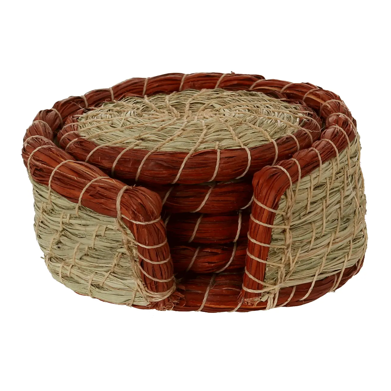 PORTA-COPOS CONJUNTO 4 PEÇAS MACAÍBA - CASTANHO/VERDE - Foto 1