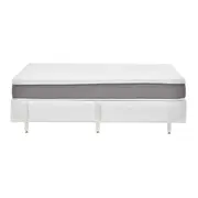 CAMA BOX CASAL 138 C/GAV TATOU MACIO/MAX - CINZA/BRANCO - Foto 1