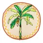 FUTON REDONDO 45 CM SAUDADE TROPICAL - BEGE/TERRACOTA - Foto 1