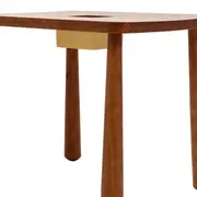 MESA INFANTIL 60 CM X 50 CM SAUÍ - NOZES/ARGILA CRUA - Foto 6
