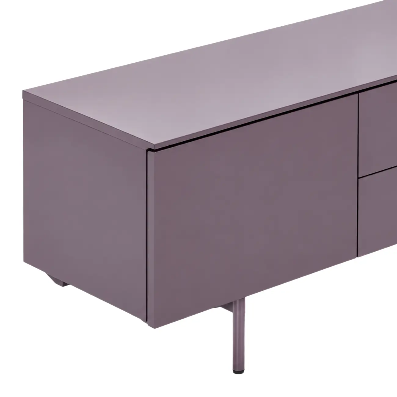 RACK 2 PORTAS/2 GAVETAS 1,80 M X 42 CM THE FOLD - RUBY MOCHA/RUBY MOCHA - Foto 12