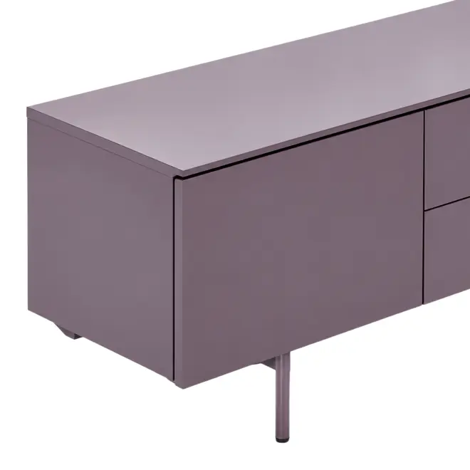 RACK 2 PORTAS/2 GAVETAS 1,80 M X 42 CM THE FOLD - RUBY MOCHA/RUBY MOCHA - Foto 12