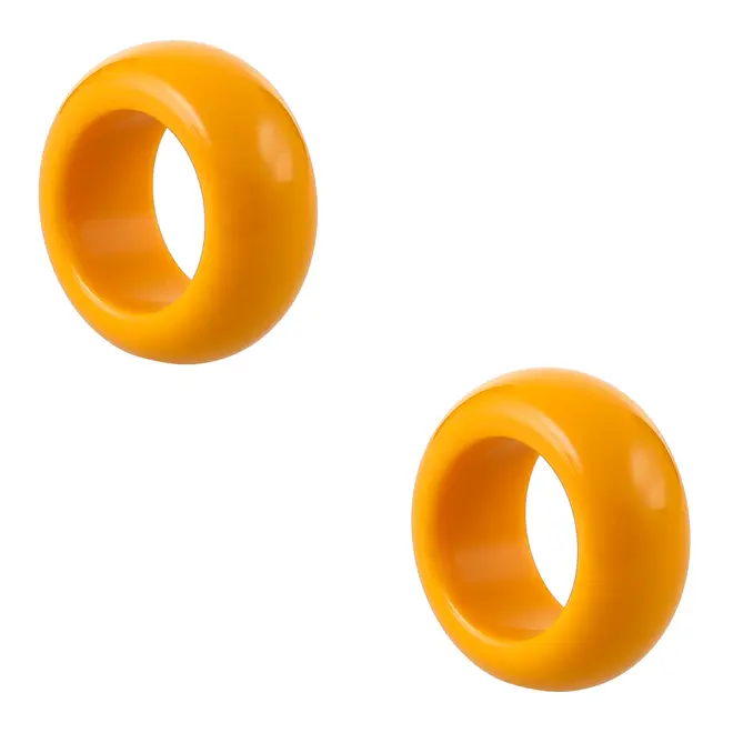 ARGOLA PARA GUARDANAPO CONJUNTO COM 2 PEÇAS PULSI - SORBET DE MANGA - Foto 3