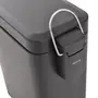 LIXEIRA COM PEDAL 5 L DURBAN - PRETO/PRETO - Foto 6