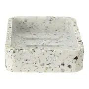 SABONETEIRA TERRAZZO FUSION - BRANCO/ESTANHO - Foto 3