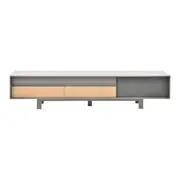 RACK 4 GAVETAS/1 PORTA 2,10 M X 46 CM LITHO - ESTANHO/KONKRET - Foto 1