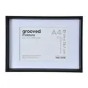 PRETO - MOLDURA A4 21 CM X 29 CM GROOVED