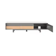 RACK 4 GAVETAS/1 PORTA 2,10 M X 46 CM LITHO - ESTANHO/KONKRET - Foto 6