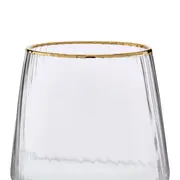 COPO ON THE ROCKS 330 ML RUTILO DOURADO - INCOLOR/DOURADO - Foto 2