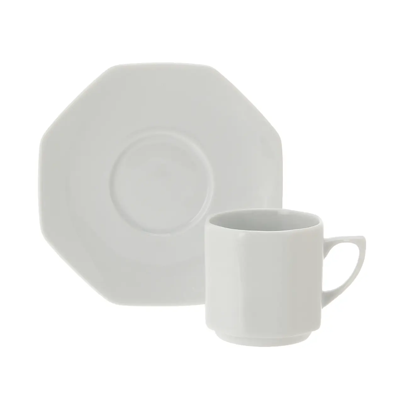 XÍCARA CAFÉ 100 ML OCTAGON - BRANCO - Foto 1