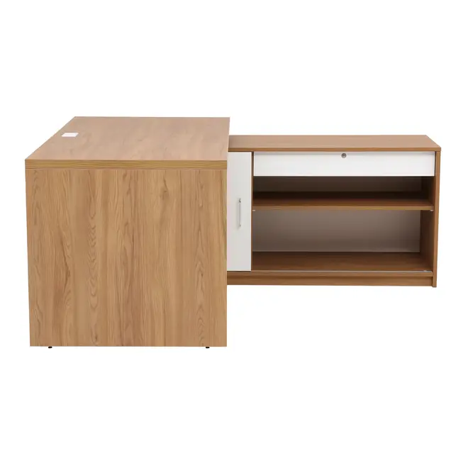 MESA COM BALCÃO 1 PORTA DE CORRER 1,80 M X 1,87 M BOSS - OAK TAMMI/BRANCO - Foto 3