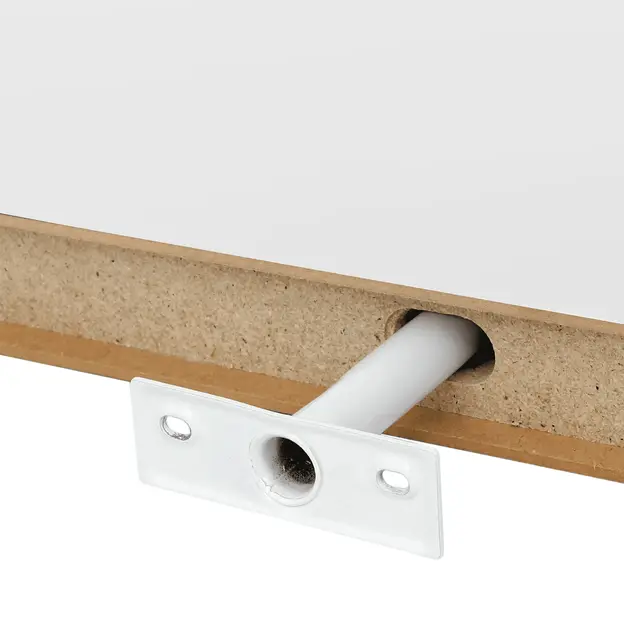 PRATELEIRA 4 CM X 1 M X 25 CM BALANCE - BRANCO - Foto 4