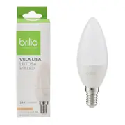 LÂMPADA LED VELA E14 3W 127/220V BRILIA - BRANCO - Foto 3