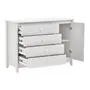 CÔMODA 4 GAVETAS/1 PORTA 1,22 M X 50 CM MON DIEU - BRANCO - Foto 6
