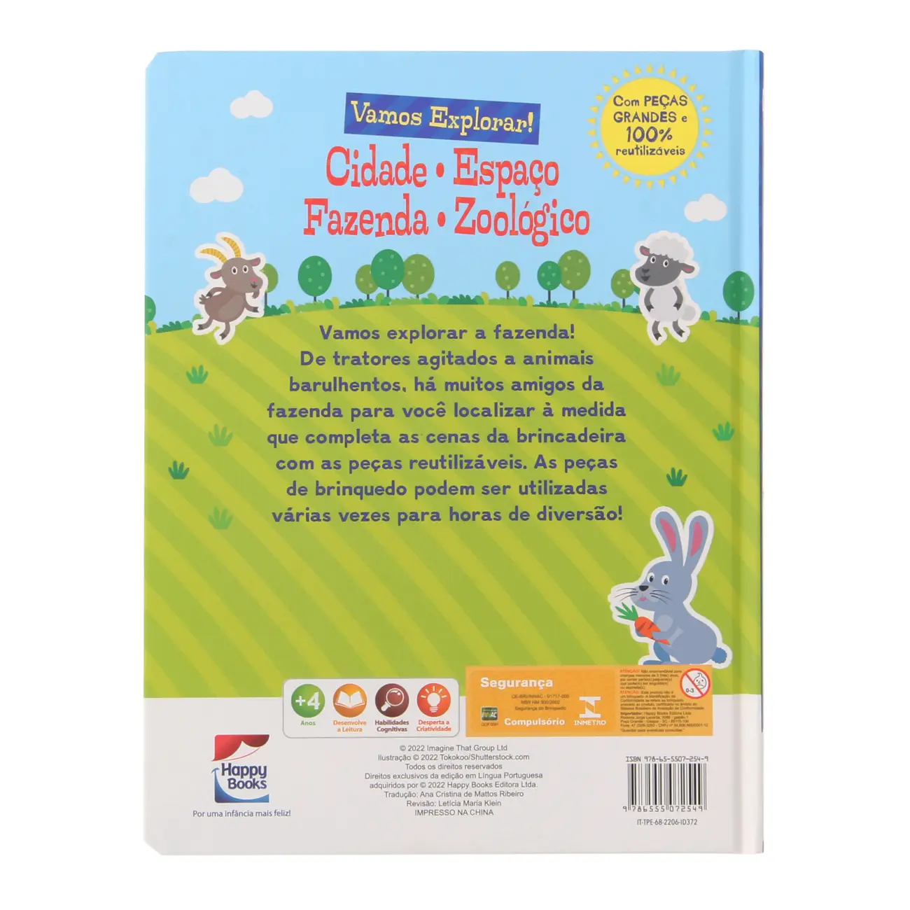 VAMOS EXPLORAR! FAZENDA LIVRO INFANTIL - MULTICOR - Foto 2