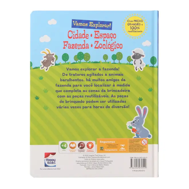 VAMOS EXPLORAR! FAZENDA LIVRO INFANTIL - MULTICOR - Foto 2