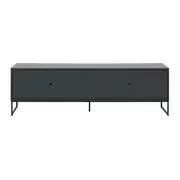 RACK 2 PORTAS DE CORRER/2 GAVETAS 1,80 M X 45 CM STREET - KONKRET/INCOLOR - Foto 11