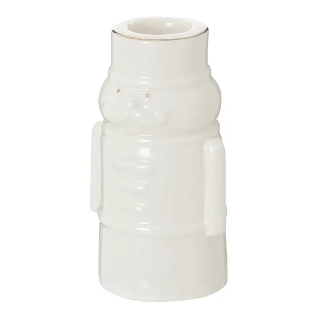 CASTIÇAL SOLDADINHO VILAREJO NOEL 10 CM - CREAM/OURO - Foto 4