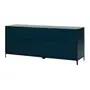 BUFFET 2 PORTAS/3 GAVETAS 1,80 M X 45 CM NASH - VERDE ESCARAVELHO/PRETO - Foto 7
