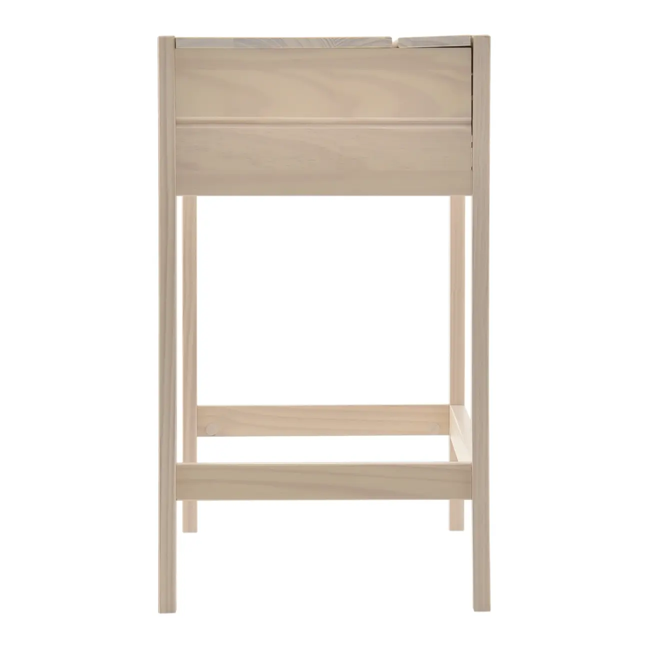 ESCRIVANINHA 90 CM X 45 CM WOOD FENCE - BRANCO LAVADO - Foto 4