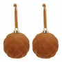 PINGENTE BOLA LOSANGO 8 CM CONJUNTO COM 2 PEÇAS FINE FESTIVITY - DOURADO - Foto 1