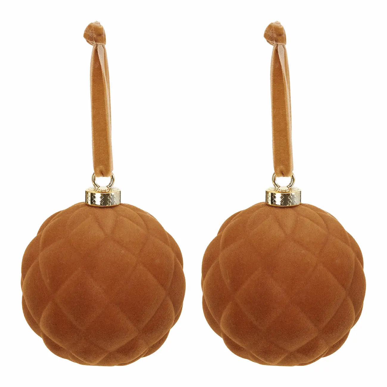 PINGENTE BOLA LOSANGO 8 CM CONJUNTO COM 2 PEÇAS FINE FESTIVITY - DOURADO - Foto 1