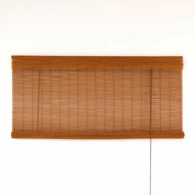PERSIANA ROLL COM BANDÔ 1,40 M X 1,60 M BAMBU BAMBA - NOZES/BEGE - Foto 3