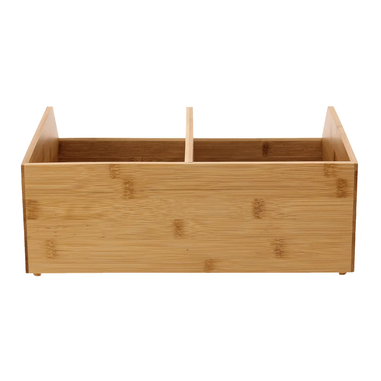 ORGANIZADOR EMPILHÁVEL 34 CM X 31 CM COM 2 DIVISÓRIAS BAMBOO - BAMBU - Foto 6