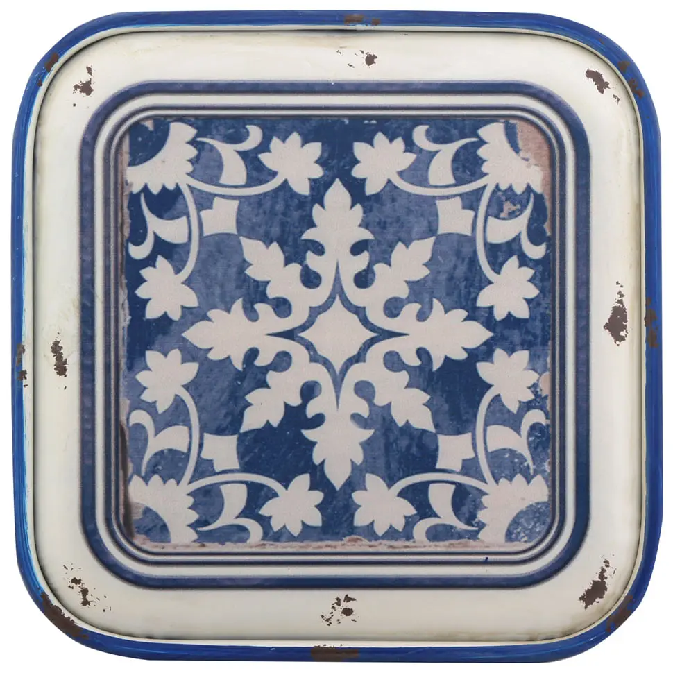 ADORNO DE PAREDE CASARÃO II - MULTICOR/AZUL - Foto 1