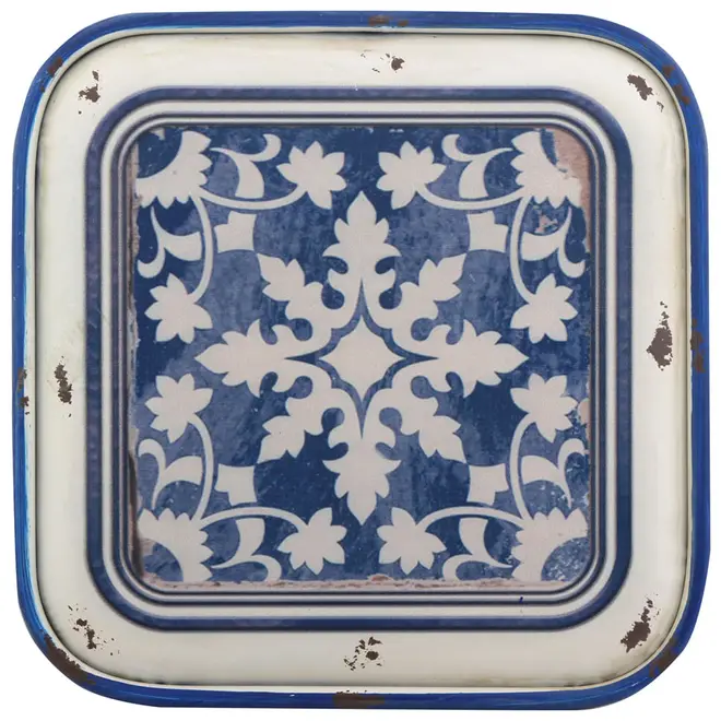 ADORNO DE PAREDE CASARÃO II - MULTICOR/AZUL - Foto 1