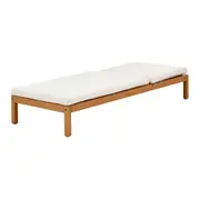 CHAISE LONGUE COM ALMOFADA PIPA - CASTANHA DE CAJU/NATURAL - Foto 4