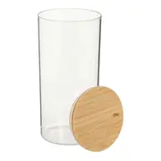 POTE HERMÉTICO REDONDO 1,5 L BAMBUCCI - INCOLOR/BAMBU - Foto 3