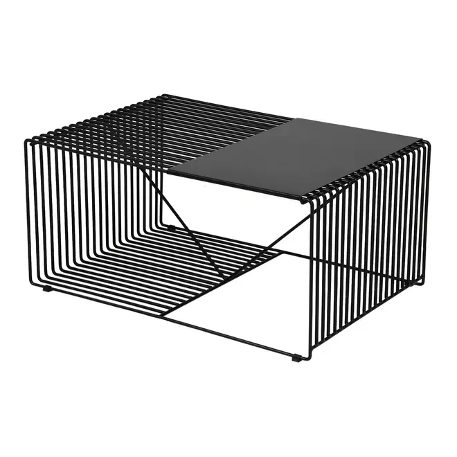 MESA DE CENTRO 83 CM X 57 CM TELMA - PRETO - Foto 3