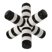 ADORNO MESA 10 CM JOY - PRETO/BRANCO - Foto 1