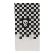 GUARDANAPO 39 CM X 39 CM PACOTE COM 20 PEÇAS CAVEIRA - BRANCO/PRETO - Foto 1