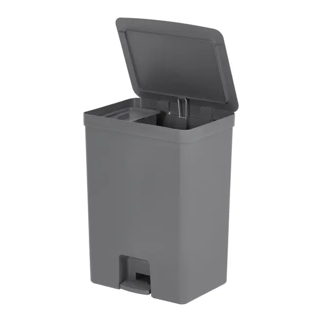 LIXEIRA COM PEDAL 46 L E CESTO INTERNO 4 L TRIUM - KONKRET - Foto 4