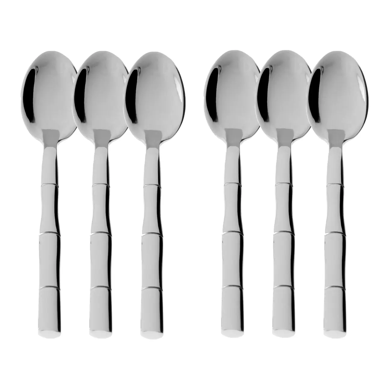 JOGO COLHER CAFÉ 6 PÇS TAQUARA STEEL WOOD - INOX - Foto 1